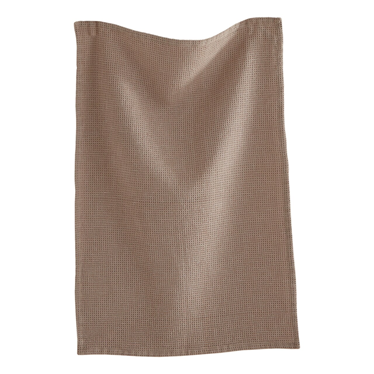 26"L x 18"W Classic Linen Cotton Waffle Weave Dishtowel Kitchen Towel Beige Machine Washasble